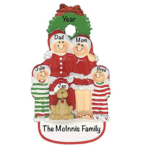 Personalized Christmas Family Ornament  Christmas Ornament Keepsake Christmas Ornament Custom Ornament.